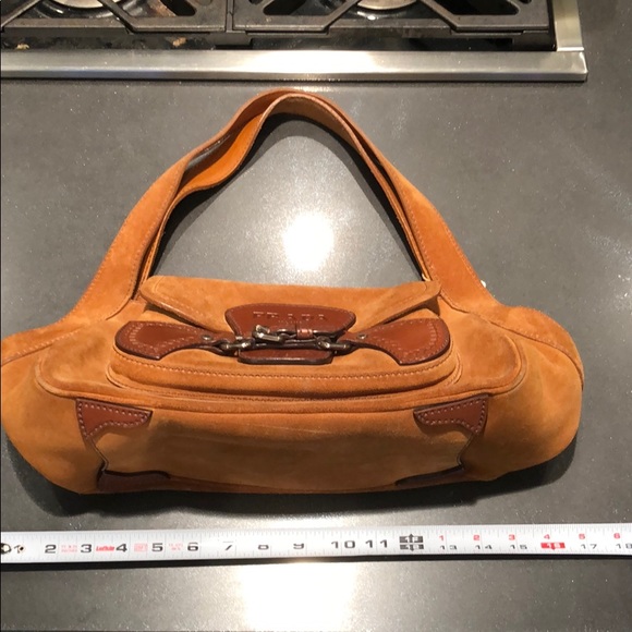 Prada Suede Hobo Handbag - Picture 8 of 8